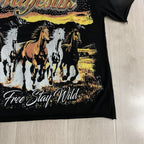 MAJESTIK Live Free Horse Graphic Short-Sleeve T-Shirt ¡ª detail