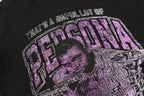 THAT'S A AWFUL LOT OF COUGH SYRUP Black Graphic Short-Sleeve T-Shirt ¡ª detail