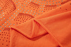 MAJESTIK Rhinestone Spiderweb Graphic T-Shirt ¡ª detail