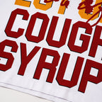THAT'S A AWFUL LOT OF COUGH SYRUP White Front & Back Graphic T-Shirt ¡ª detail