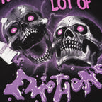 THAT'S A AWFUL LOT OF COUGH SYRUP Skull Graphic T-Shirt ¡ª detail