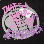 THAT'S A AWFUL LOT OF COUGH SYRUP Skull Graphic T-Shirt ¡ª detail