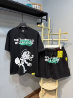 THAT'S A AWFUL LOT OF COUGH SYRUP Cartoon Short-Sleeve Set ¡ª front