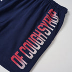 THAT'S A AWFUL LOT OF COUGH SYRUP Navy Graphic Shorts ¡ª detail