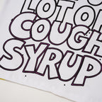 THAT'S A AWFUL LOT OF COUGH SYRUP Cartoon Ringer T-Shirt ¡ª detail