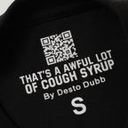 THAT'S A AWFUL LOT OF COUGH SYRUP P47 Graphic Black Short-Sleeve T-Shirt ¡ª neck_label