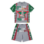 THAT'S A AWFUL LOT OF COUGH SYRUP Cowgirl Graphic Short-Sleeve Set ¡ª front