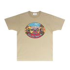 Rhude T-shirts Printed Trendy Pure Cotton
