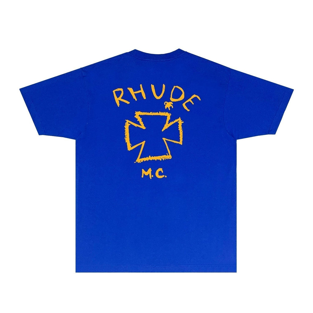 Rhude T-shirts Printed Trendy Pure Cotton