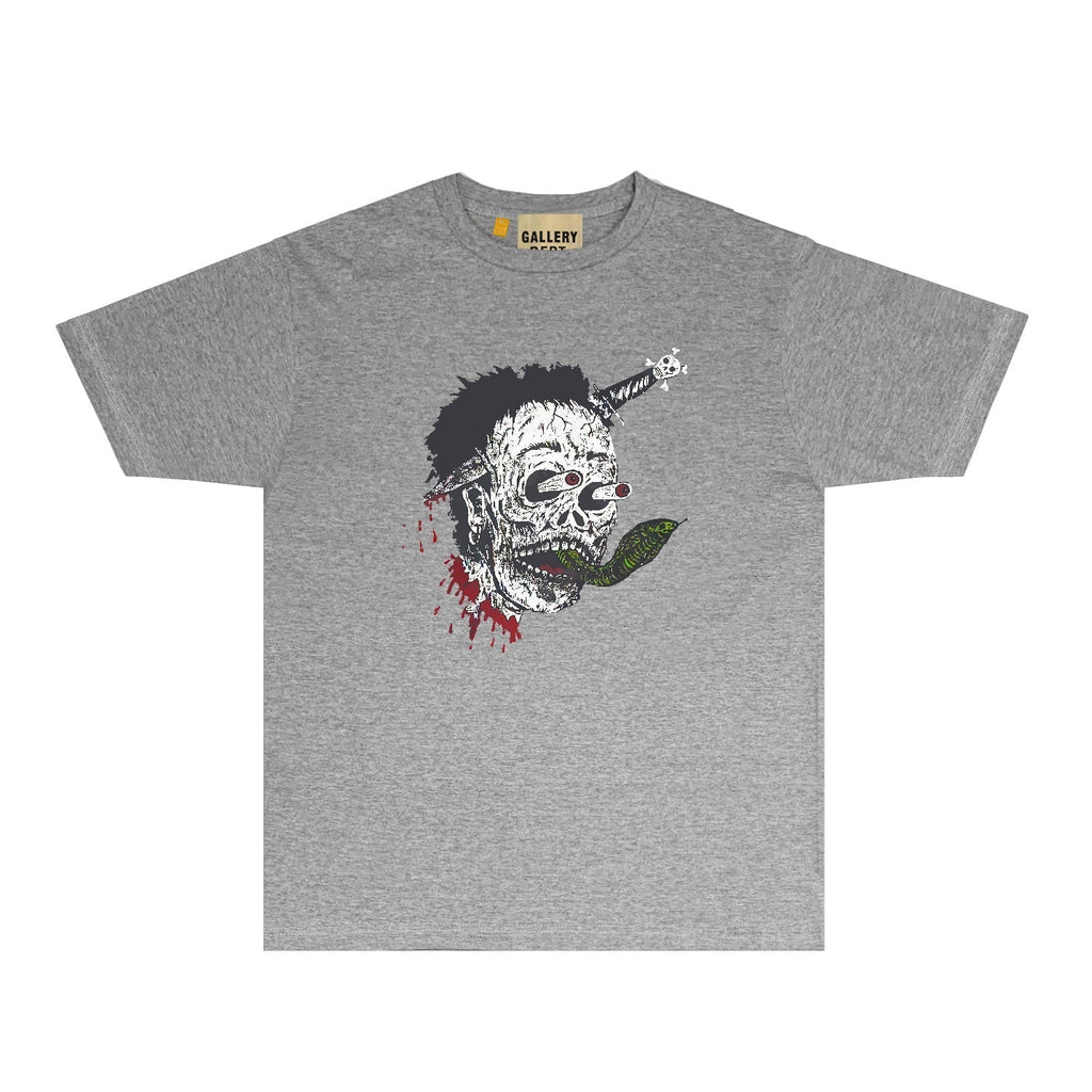 Gallery Dept T Shirt Retro Printed Loose Short-Sleeved Shirt