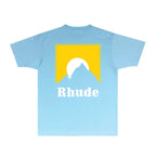 Rhude T-shirts Printed Trendy Pure Cotton