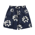 Denim Tears Shorts Yellow flower woven