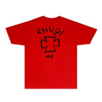 Rhude T-shirts Printed Trendy Pure Cotton