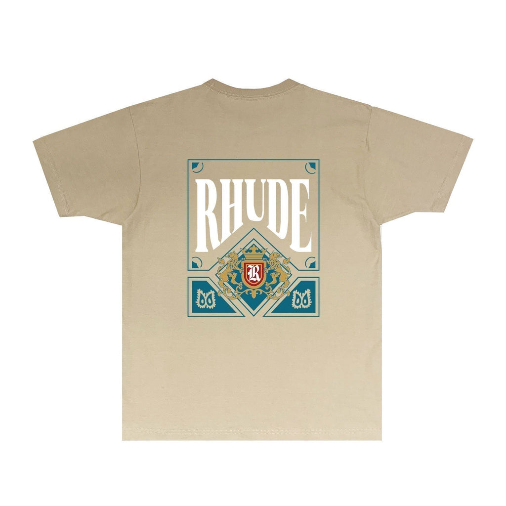 Rhude T-shirts Printed Trendy Pure Cotton