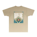 Rhude T-shirts Printed Trendy Pure Cotton