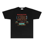Rhude T-shirts Printed Trendy Pure Cotton