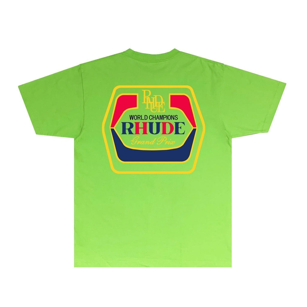 Rhude T-shirts Printed Trendy Pure Cotton