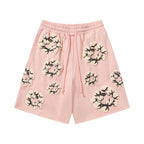Denim Tears Shorts Yellow floral cotton