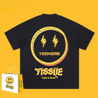 Drew T-shirts Lightning Smiley Print