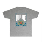 Rhude T-shirts Printed Trendy Pure Cotton
