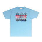 Rhude T-shirts Printed Trendy Pure Cotton