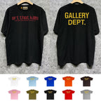 Gallery Dept T Shirt Retro Printed Loose Short-Sleeved Shirt