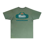Rhude T-shirts Printed Trendy Pure Cotton
