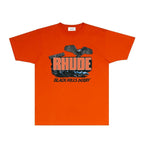Rhude T-shirts Printed Trendy Pure Cotton