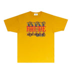Rhude T-shirts Printed Trendy Pure Cotton
