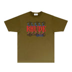 Rhude T-shirts Printed Trendy Pure Cotton