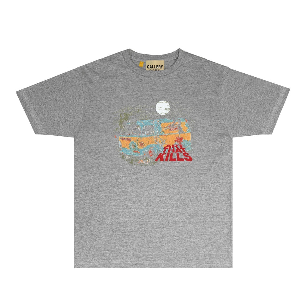 Gallery Dept T Shirt Retro Printed Loose Short-Sleeved Shirt