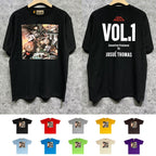 Gallery Dept T Shirt Retro Printed Loose Short-Sleeved Shirt