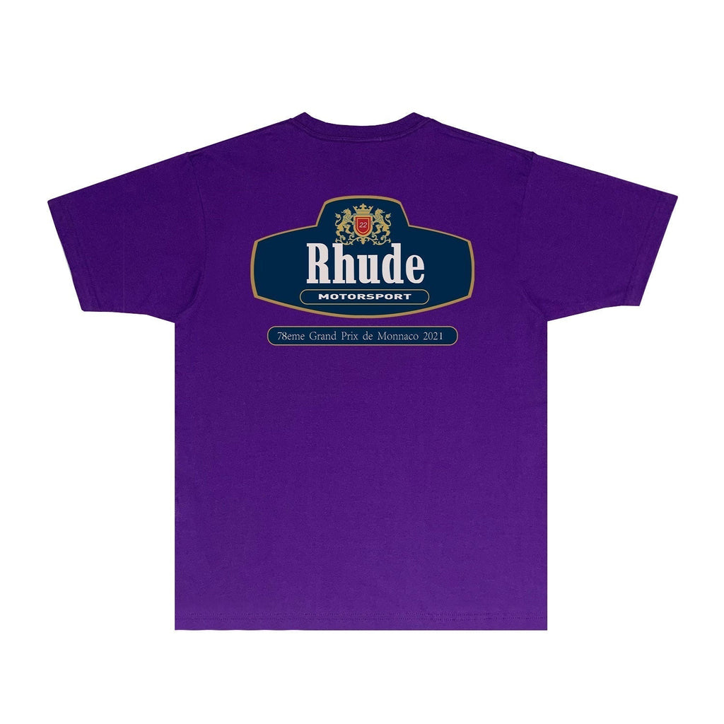 Rhude T-shirts Printed Trendy Pure Cotton