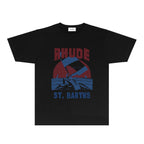 Rhude T-shirts Printed Trendy Pure Cotton