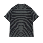 Rhude T-shirt Zebra Letter Embroidery Casual Short Sleeve Shirt, Shorts