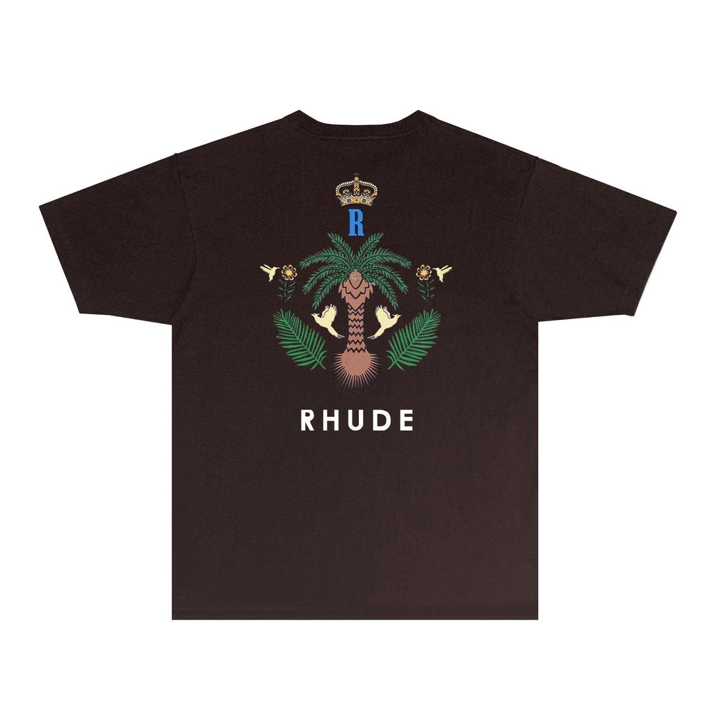 Rhude T-shirts Printed Trendy Pure Cotton
