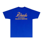 Rhude T-shirts Printed Trendy Pure Cotton