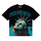 Godspeed T-shirts Drowning Free Muse Printed Cotton Crew Neck Short Sleeve Men and Women