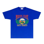 Rhude T-shirts Printed Trendy Pure Cotton