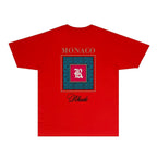Rhude T-shirts Printed Trendy Pure Cotton