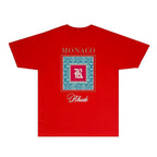 Rhude T-shirts Printed Trendy Pure Cotton