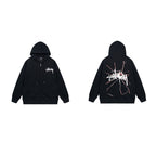 Stussy Hoodie Zip-Up Cardigan Fleece Hooded Sweater