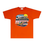 Rhude T-shirts Printed Trendy Pure Cotton