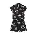 Denim Tears T-shirt & Shorts 2 Piece Set Button cardigan woven