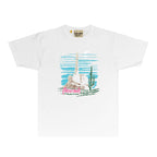 Gallery Dept T Shirt Retro Printed Loose Short-Sleeved Shirt