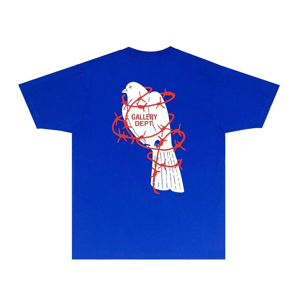 Gallery Dept T Shirt Retro Printed Loose Short-Sleeved Shirt