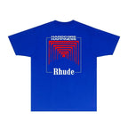 Rhude T-shirts Printed Trendy Pure Cotton