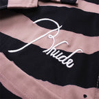 Rhude T-shirt Zebra Letter Embroidery Casual Short Sleeve Shirt, Shorts