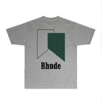 Rhude T-shirts Printed Trendy Pure Cotton