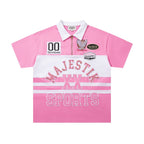 MAJESTIK XX Sports Graphic Zip Polo Shirt ¡ª hero